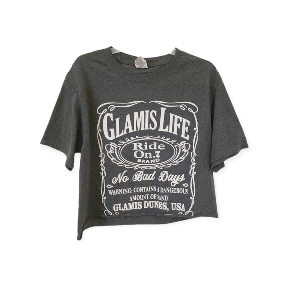 glamis life Tops - 💜 Glamis Life Motocross Cropped Tee